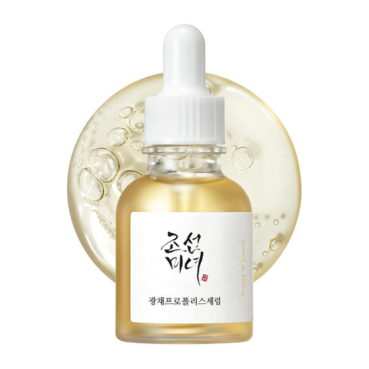 "Glow Serum: Propolis & Niacinamide Hydrating Moisturizer for Soothing Irritated Skin - Korean Beauty, 30ml"